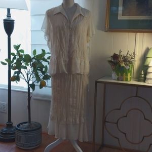 NWOT  AGB Dress - 3 Piece Skirt Set